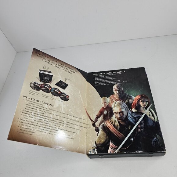 Witcher Enhanced Edition PC Fantasy RPG w/ Slip Cover Complete 4 Discs 2008 - Picture 5 of 11